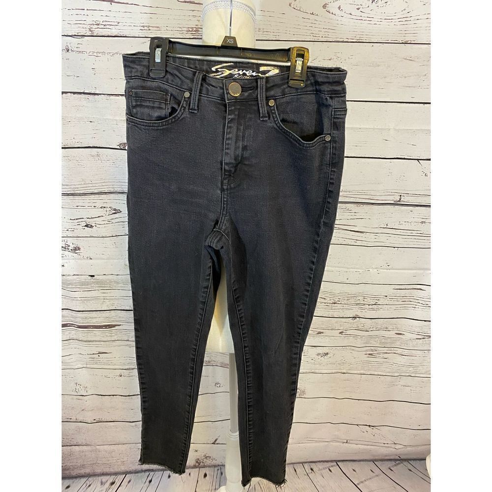 Seven 7 Black Jeans Size - Picture 2 of 8